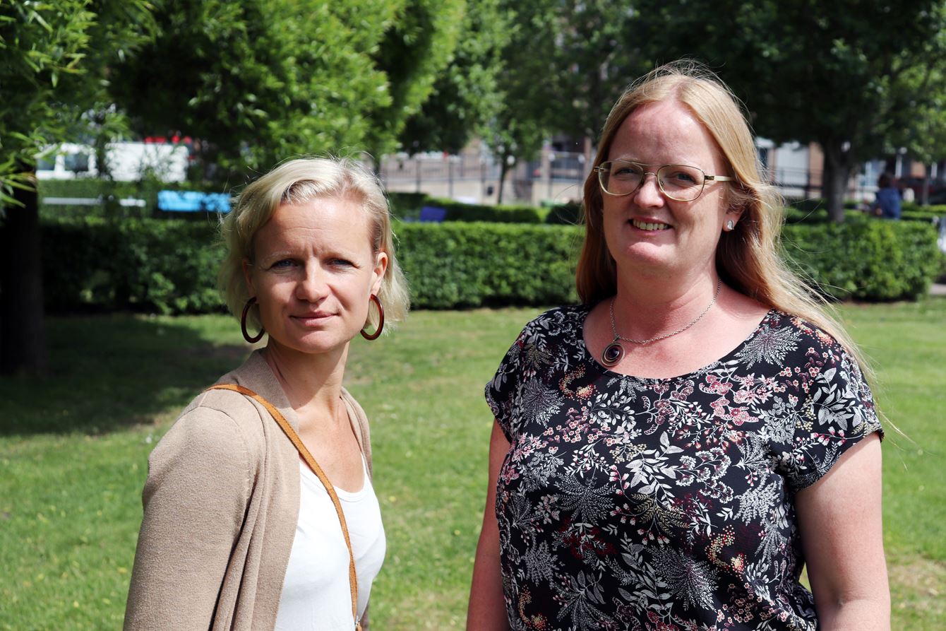 Porträtt av Johanna Nyman och Anette Kronlid